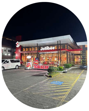 Jollibee Station 2 on the main road in Boracay